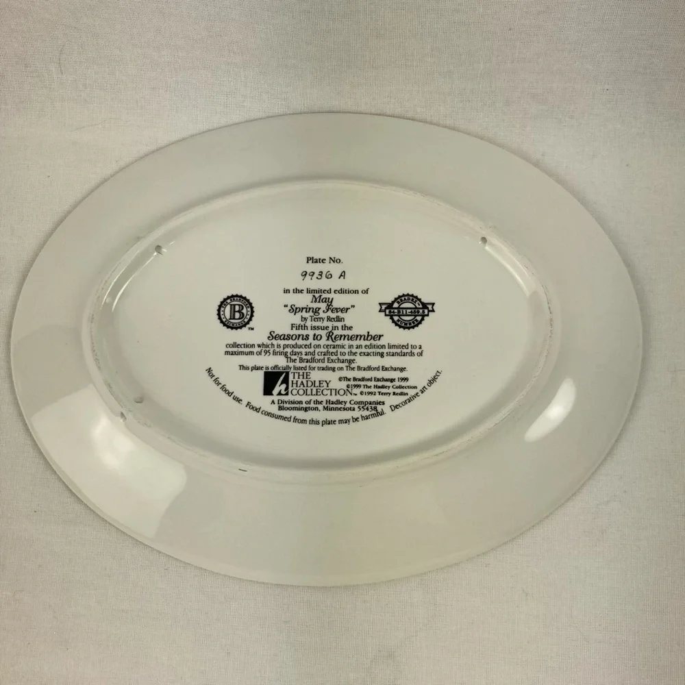 The Bradford Exchange MAY Spring Fever Plate - Seasons to Remember #5 1999